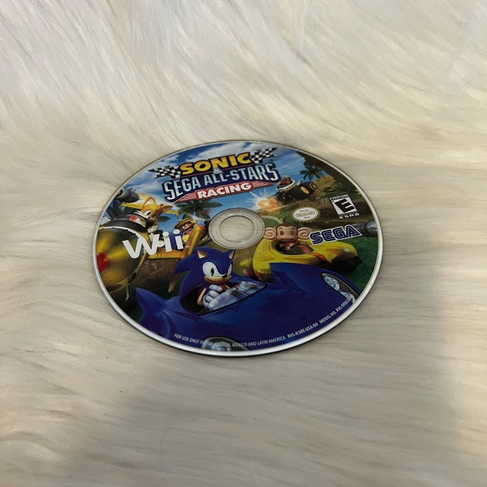 Wii Game Sonic Sega Allstars Game